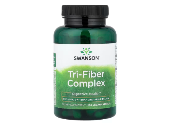 Swanson, Tri-Fiber Complex, Tri-Faser-Komplex, 100 vegane Kapseln