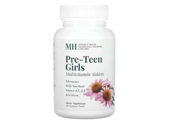 Michaels Health, Pre-Teen Girls, Tägliches Multivitamin, 120 vegetarische Tabletten