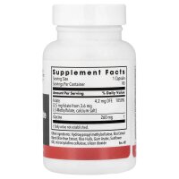 Metabolic Maintenance, L-Methylfolate, L-Methylfolat, 2,5 mg, 90 Kapseln