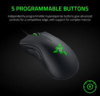 Razer DeathAdder Essential - Kabelgebundene Gaming-Maus mit 6400 DPI