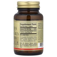 Solgar, Vitamin D3, 25 mcg (1.000 IU), 180 Tabletten
