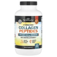 BioSchwartz, hydrolysierte Kollagenpeptide mit Biotin und Vitamin C, 270 Tabletten