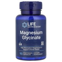 Life Extension, Magnesiumglycinat, 90 pflanzliche Kapseln (105 mg pro Kapsel)