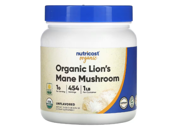 Nutricost, Bio-Löwenmähne-Pilz, geschmacksneutral, 454 g