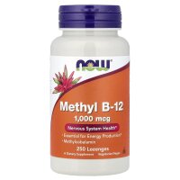 NOW Foods, Methyl B12, 1.000 mcg, 250 Lutschtabletten
