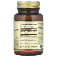 Solgar. sublinguales Methylcobalamin (Vitamin B12), 1.000 mcg, 60 Nuggets