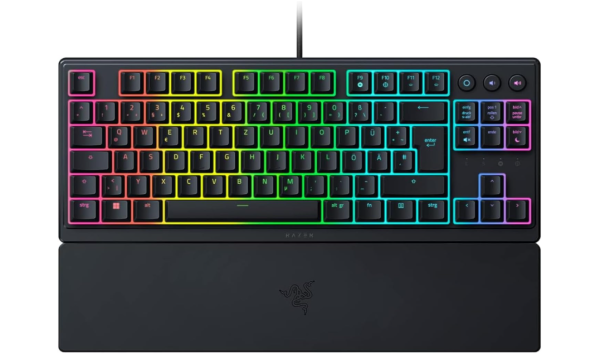 Razer Ornata V3 Tenkeyless - Kompakte Flache Gaming-Tastatur schwarz