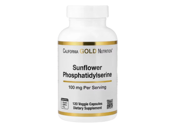 California Gold Nutrition, Sonnenblumen-Phosphatidylserin, 100 mg, 120 vegetarische Kapseln