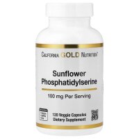 California Gold Nutrition, Sonnenblumen-Phosphatidylserin, 100 mg, 120 vegetarische Kapseln