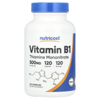 Nutricost, Vitamin B1, 500 mg, 120 Kapseln - DE Versand...