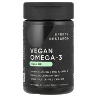 Sports Research, Vegan Omega-3, veganes Omega-3, 60...