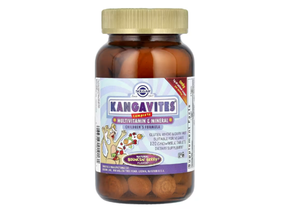 Solgar, komplette Multivitamin- und Mineralstoff-Formel für Kinder, Beere, 120 Kautabletten