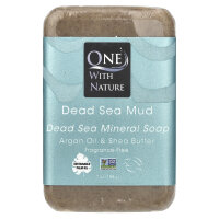 One with Nature, Dead Sea Mineral Soap Bar,...