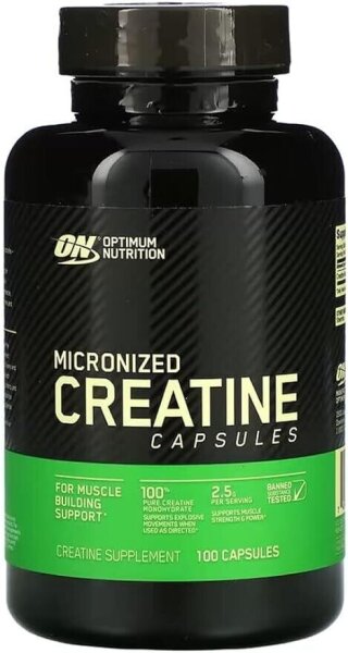 Optimum Nutrition, Micronized Creatine Capsules, 2,5 g, 100 Kapseln