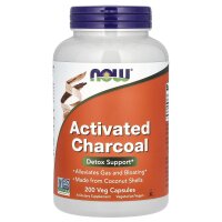 NOW Foods, Activated Charcoal, Aktivkohle, 200...