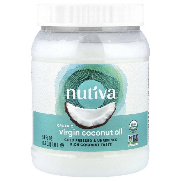 Nutiva, Organic Coconut Oil, Virgin, natives Bio-Kokosöl, 1,6 l