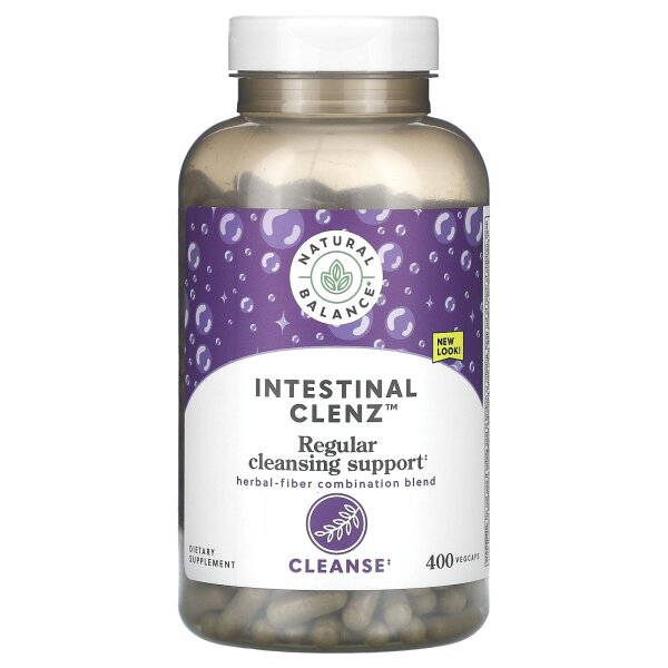 Natural Balance, Darmreinigung, Reinigung, 400 pflanzliche Kapseln