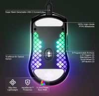 SteelSeries Aerox 3 RGB-Gaming-Maus 8.500 DPI schwarz...