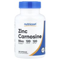 Nutricost, Zinc Carnosine, Zink-Carnosin, 120 Kapseln