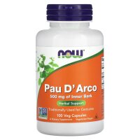 NOW Foods, Pau DArco, 500 mg, 100 pflanzliche Kapseln