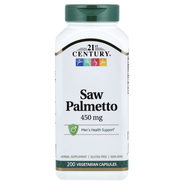 21st Century, Saw Palmetto, Sägepalmenbeere, 200 pflanzliche Kapseln