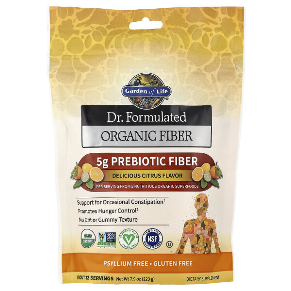 Garden of Life, formulierte Bio-Ballaststoffe, Zitrus, 223 g
