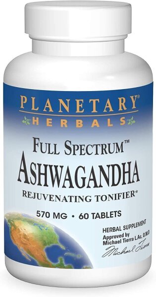 Planetary Herbals Full Spectrum, Ashwagandha 570mg 60 Tabletten