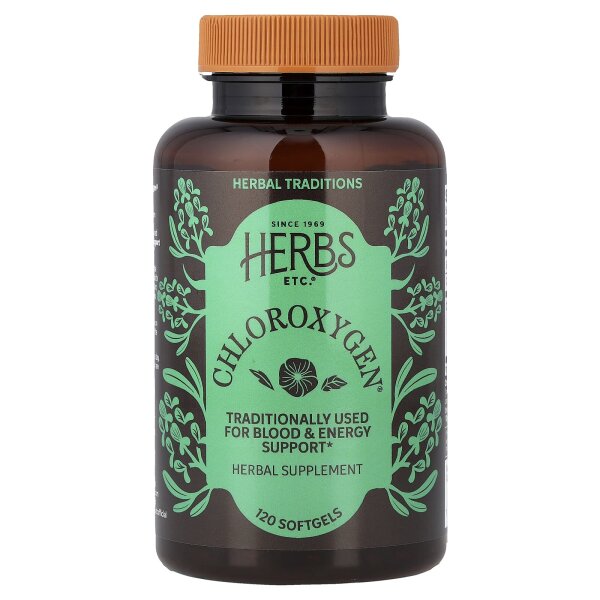 Herbs Etc., ChlorOxygen®, 120 Weichkapseln - DE Versand via DHL