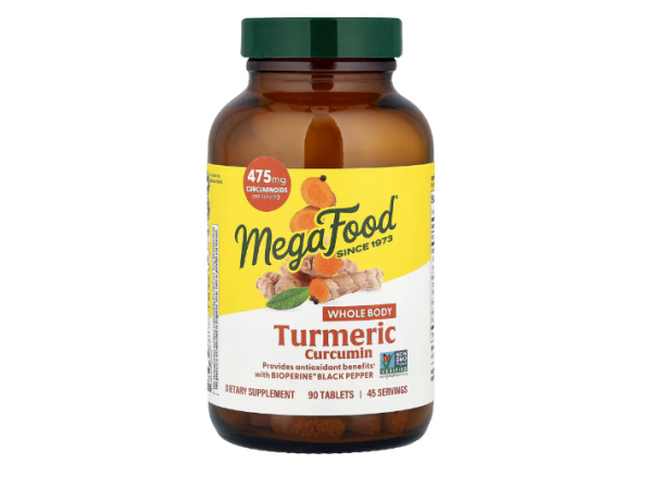 MegaFood, Turmeric Curcumin, Kurkuma-Curcumin, 90 Tabletten