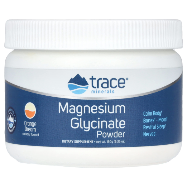 Trace, Magnesium Glycinate Powder, Magnesiumglycinatpulver, Orange Dream, 180 g