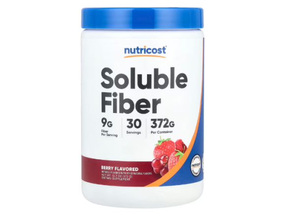 Nutricost, Soluble Fiber, lösliche Ballaststoffe, Beere, 372 g