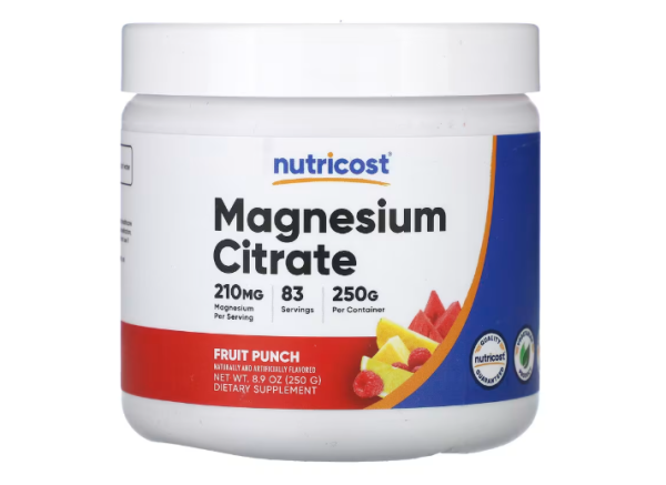 Nutricost, Magnesiumcitrat, Fruchtpunsch, 250 g - DE Versand via DHL