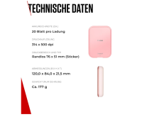 Canon Zoemini 2 Drucker Set – Fotodrucker rosa...