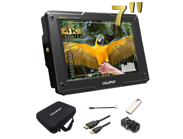 LILLIPUT H7S 7 "Ultra-Helligkeits-On-Camera-Monitor mit 3G-SDI und 4K HDMI