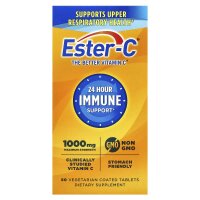 EsterC, Unterstützung des Immunsystems rund um die Uhr, 1.000 mg, 60 Tabletten