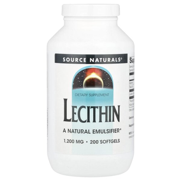 Source Naturals, Lecithin, 1,200 mg, 200 Softgelkapseln