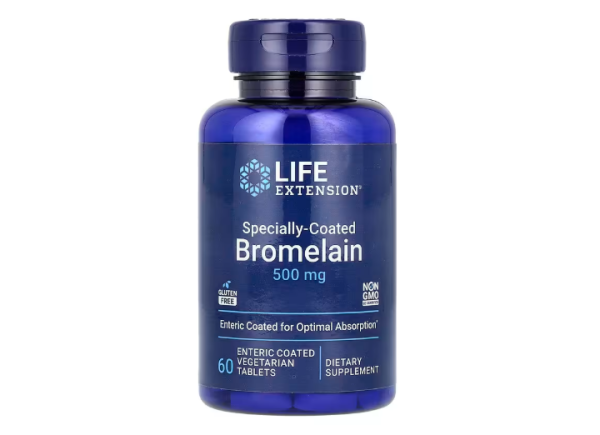 Life Extension, peziell beschichtetes Bromelain, 60 vegetarische Tabletten