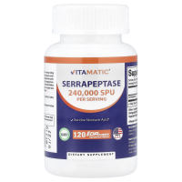 Vitamatic, Serrapeptase, Serrapeptase, 120 DRcaps®...