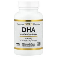 California Gold Nutrition, DHA aus Meeresalgen, 200 mg 60 pflanzliche Weichkapseln