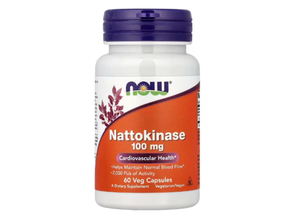 NOW Foods, Nattokinase, 100 mg, 60 pflanzliche Kapseln