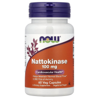 NOW Foods, Nattokinase, 100 mg, 60 pflanzliche Kapseln