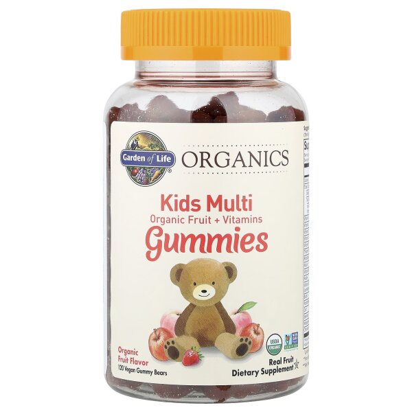 Garden of Life, Multi-Fruchtgummis für Kinder, Früchte, 120 Gummibärchen