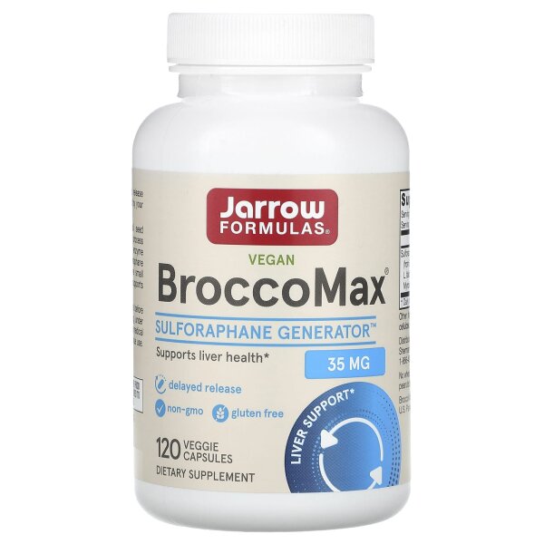 Jarrow Formulas, Vegan BroccoMax, veganes Brokkoliextrakt, 120 pflanzliche Kapseln