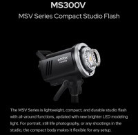 Godox MS300V Studioblitz LED 300 W, 5800±200K 2.4G Wireless X System
