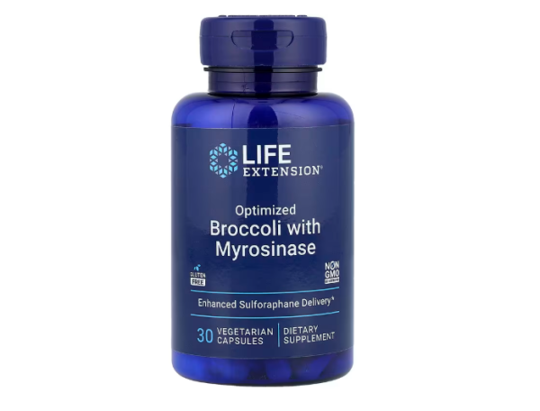 Life Extension, optimierter Brokkoli und Myrosinase, 30 pflanzliche Kapseln