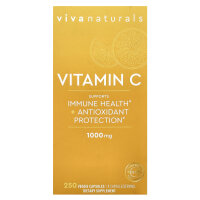 Viva Naturals, Vitamin C, 1.000 mg, 250 pflanzliche Kapseln
