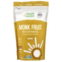 Health Garden, Monk Fruit With Erythritol, Mönchsfrucht mit Erythrit, klassisch, 454 g