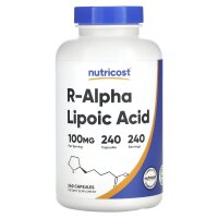 Nutricost, R-Alpha-Liponsäure, 100 mg, 240 Kapseln