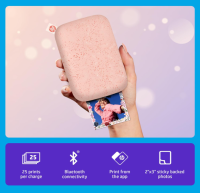 HP Sprocket Sofortbilddrucker Tragbarer Farbdrucker rosa...