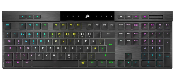 CORSAIR K100 AIR RGB  Gaming-Tastatur DE QWERTZ ohne Dongle
